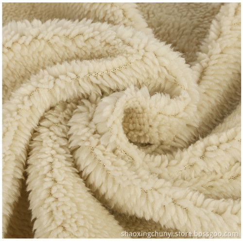 Lady Fashion Coat Sherpa Fleece Fabric för plagg